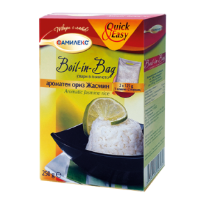 Ориз ароматен ЖАСМИН Boil In Bag 0,250кг.
