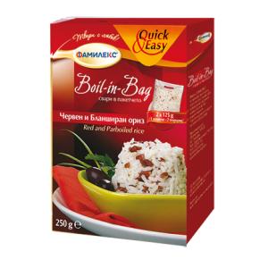 Ориз ЧЕРВЕН и БЛАНШИРАН Boil In Bag 0,250кг