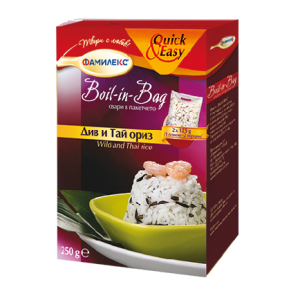 Ориз ДИВ и ТАЙ Boil In Bag 0,250кг.