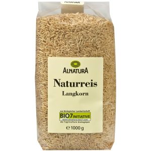 Био Кафяв Дългозърнест ориз ALNATURA 1kg