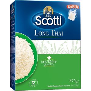 Scotti Long Thai ориз, 3 бр. х 125 г, 0,375кг.