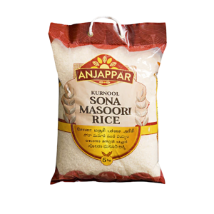 Индийски ориз Anjappar - Kurnool Sona Masoori Rice 5кг.